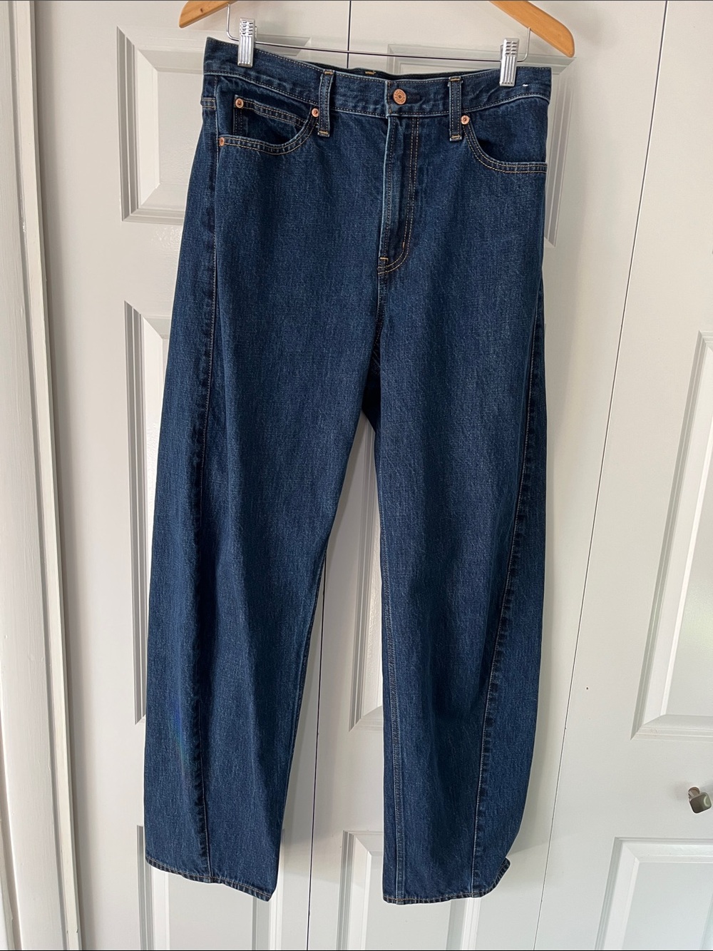 GAP Barrel High Rise Dark Blue Women's Jeans tall 30x32